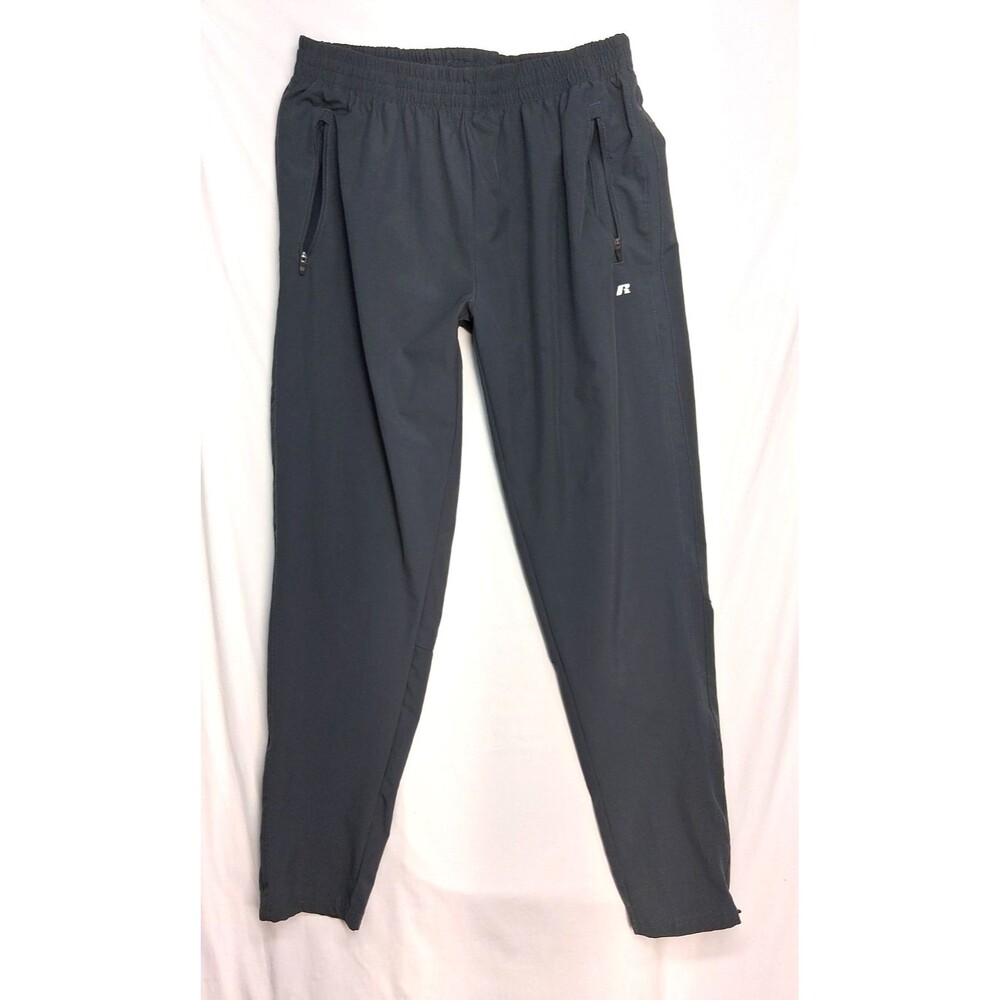 Russell Dri Power Jogger Pants Gray Men L Drawstring Athleisure Running